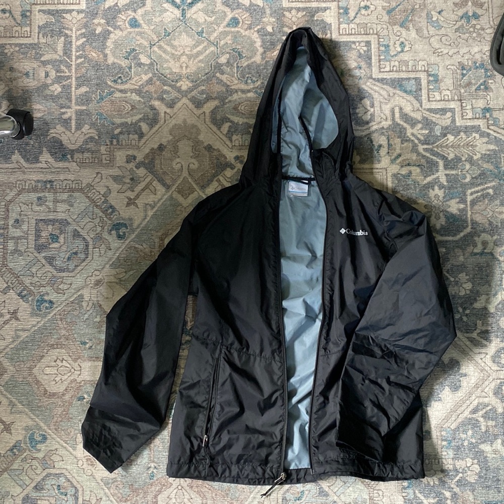 Columbia womens rain jacket black